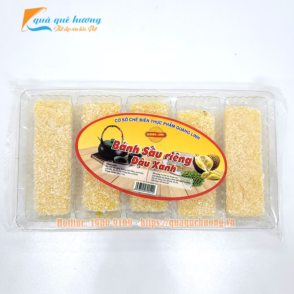 Bánh dẻo sầu riêng đậu xanh 250gr
