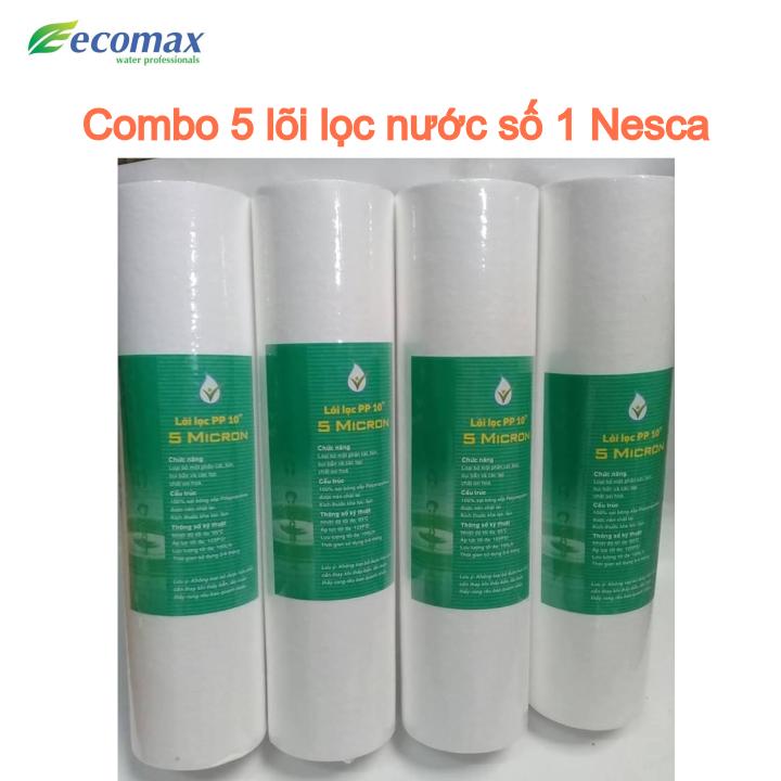 Lõi lọc nước số 1 - Combo 5 lõi lọc số 1 Nesca