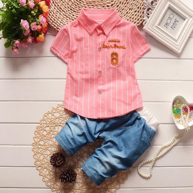 Set bé trai cotton cute siêu mát, siêu thấm