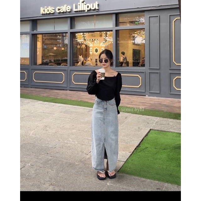 Mir.byHi: Bobo top - áo tay bồng tiểu thư linen hàn quốc