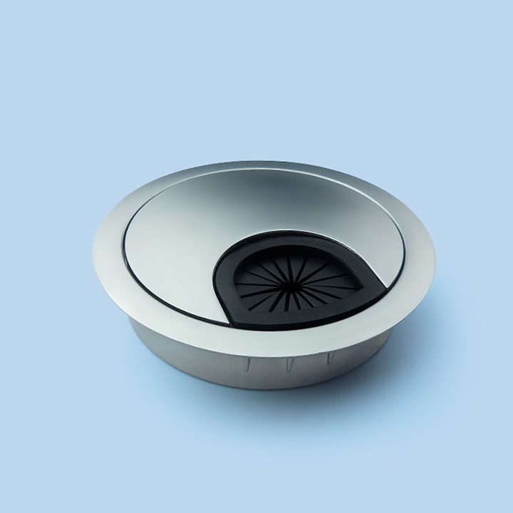 Nắp Luồn Dây Điện - Nắp Luồn Dây Điện Tròn - Nắp Luồn Dây Điện Tròn Inox - 50mm