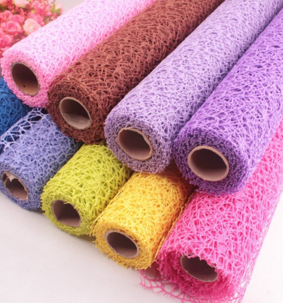 Cuộn Lưới Nhện Trang Trí Gói Hoa Trang Trí decor chụp hình -Sợi nét không tưa -kích thước cuộn 50cm*5m