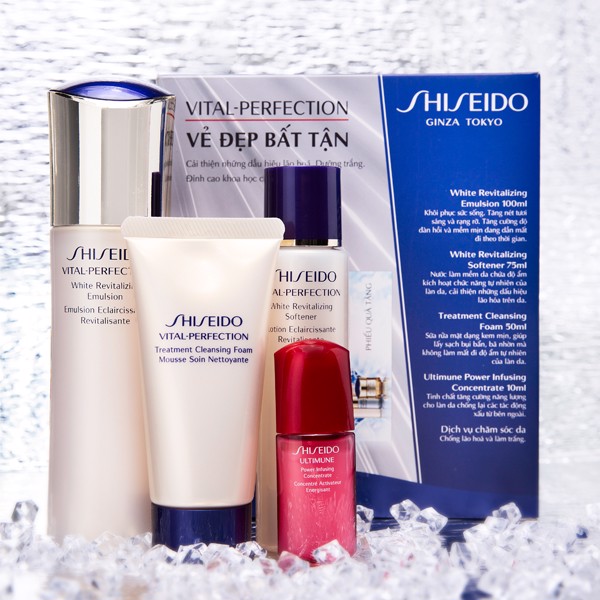 SET KEM DƯỠNG DA SHISEIDO VITAL PERFECTITION ANTI AGING
