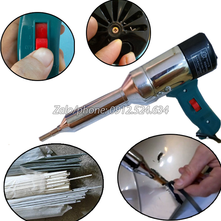 Máy hàn nhựa cầm tay DSH700W + Tặng que hàn nhựa PVC