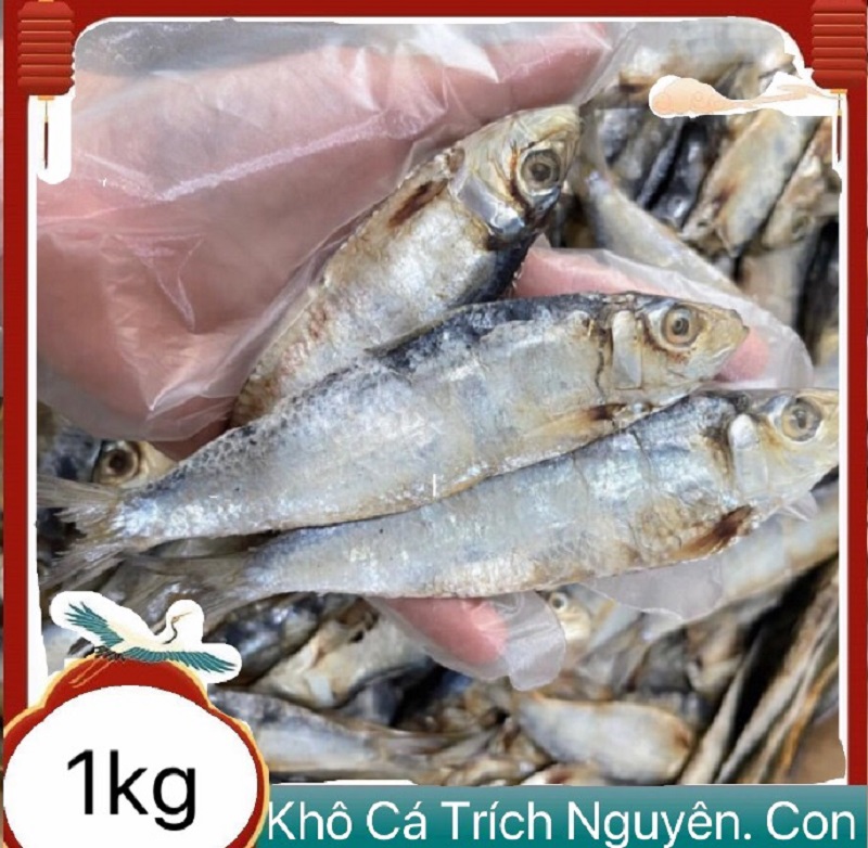 Khô cá trích con to nướng than thơm phức - tú vy food - khô cá trích phơi ngoài nắng tự nhiên