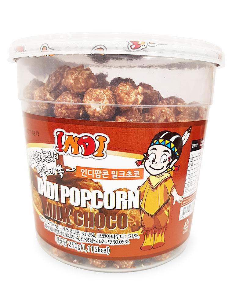 Bắp rang bơ Indi Popcorn Milk Choco Hàn Quốc 250 Gram