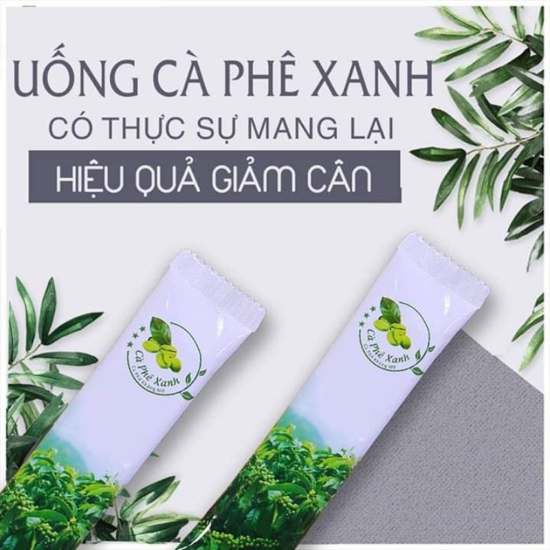 [HCM][ Chính hãng ] - Cà phê xanh giảm cân kháng mỡ ngưng tích mỡ giảm thèm ăn - Hộp 10 gói