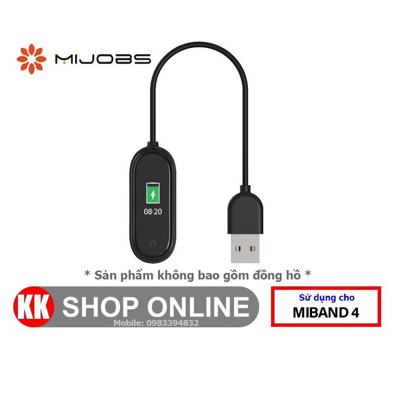 Cáp sạc MIJOBS thay thế cho Xiaomi Miband 4