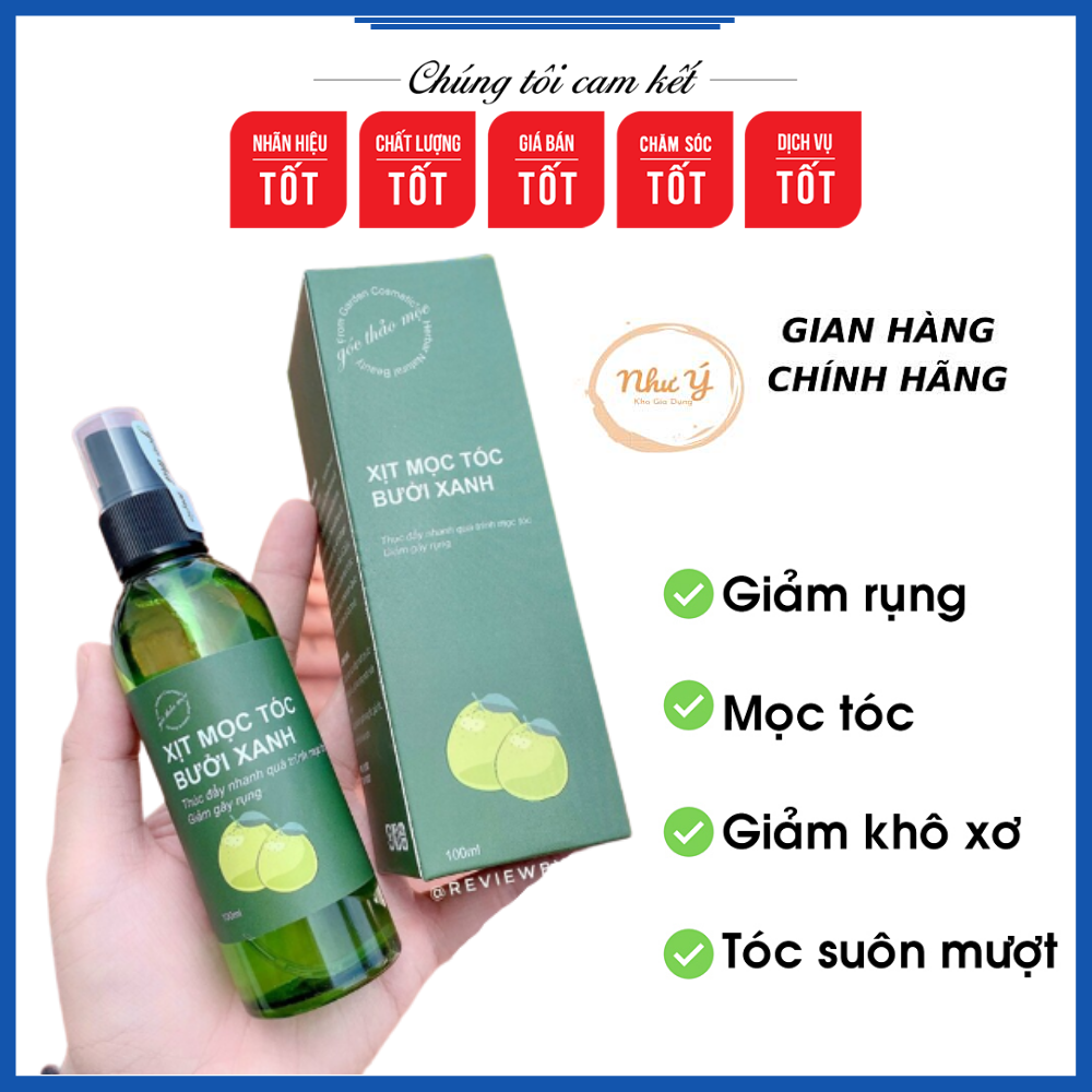 Chai xịt mọc tóc bưởi xanh, kích thích mọc tóc hiệu quả sau 2 tuần 100ml