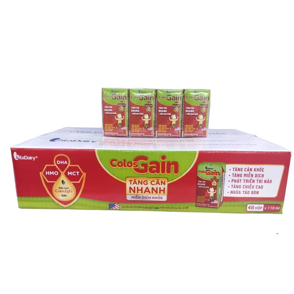 Sữa colos gain pha sẵn 180ml,110ml