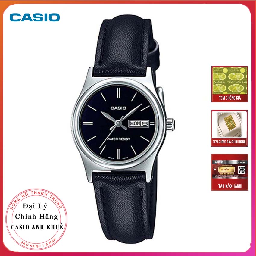 Đồng hồ nữ Casio LTP-V006L-1B2 dây da