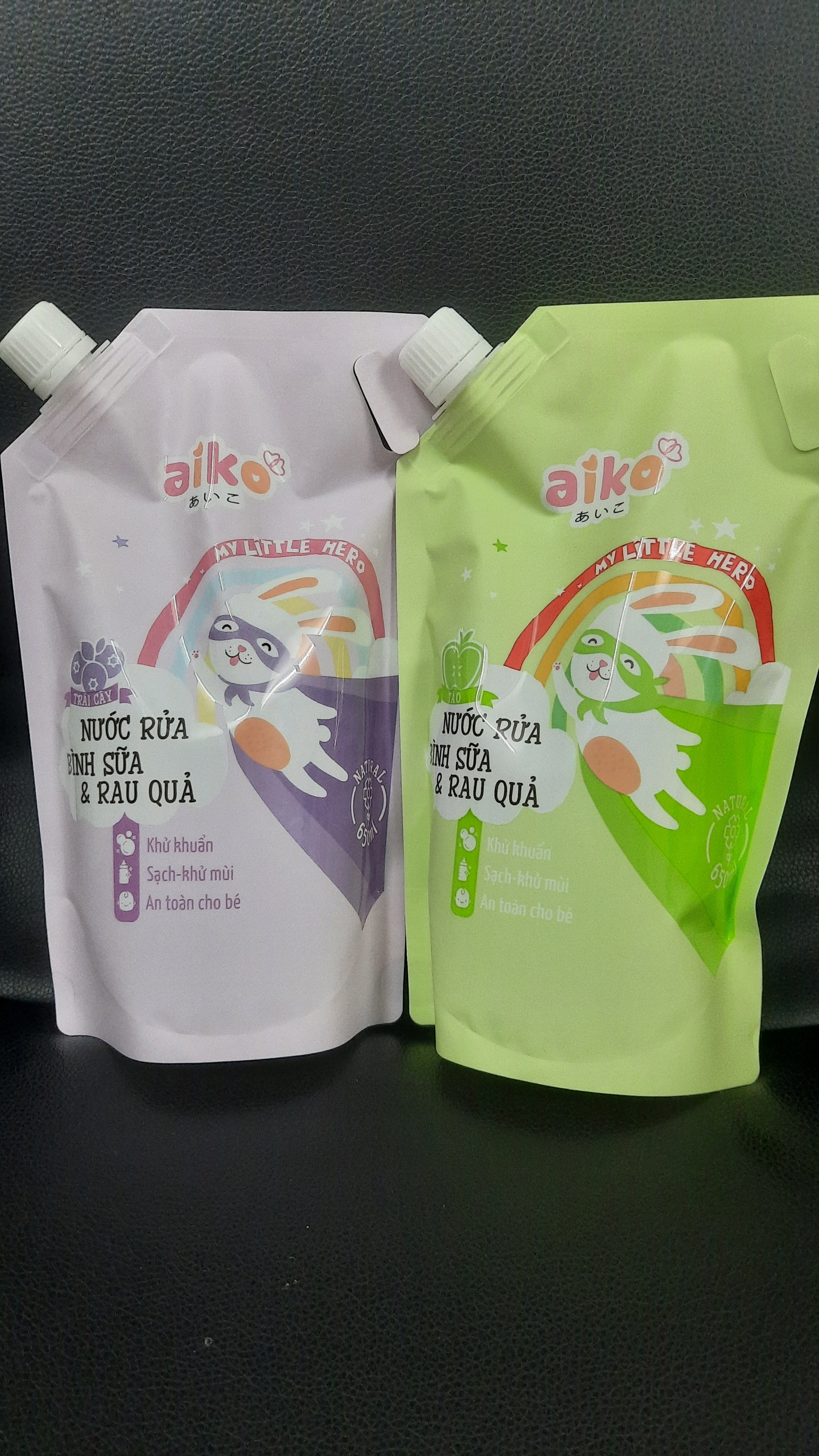 Túi nước rửa bình sữa Aiko 650ml
