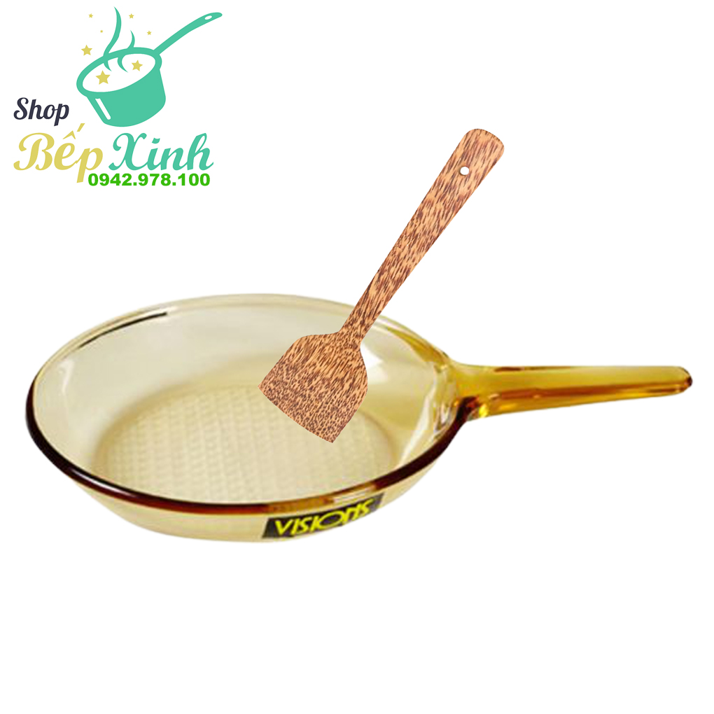 Chảo thủy tinh visions 23cm vss-9 , bảo hành 10 năm , xuất xứ từ pháp - tặng 1 sạn dừa