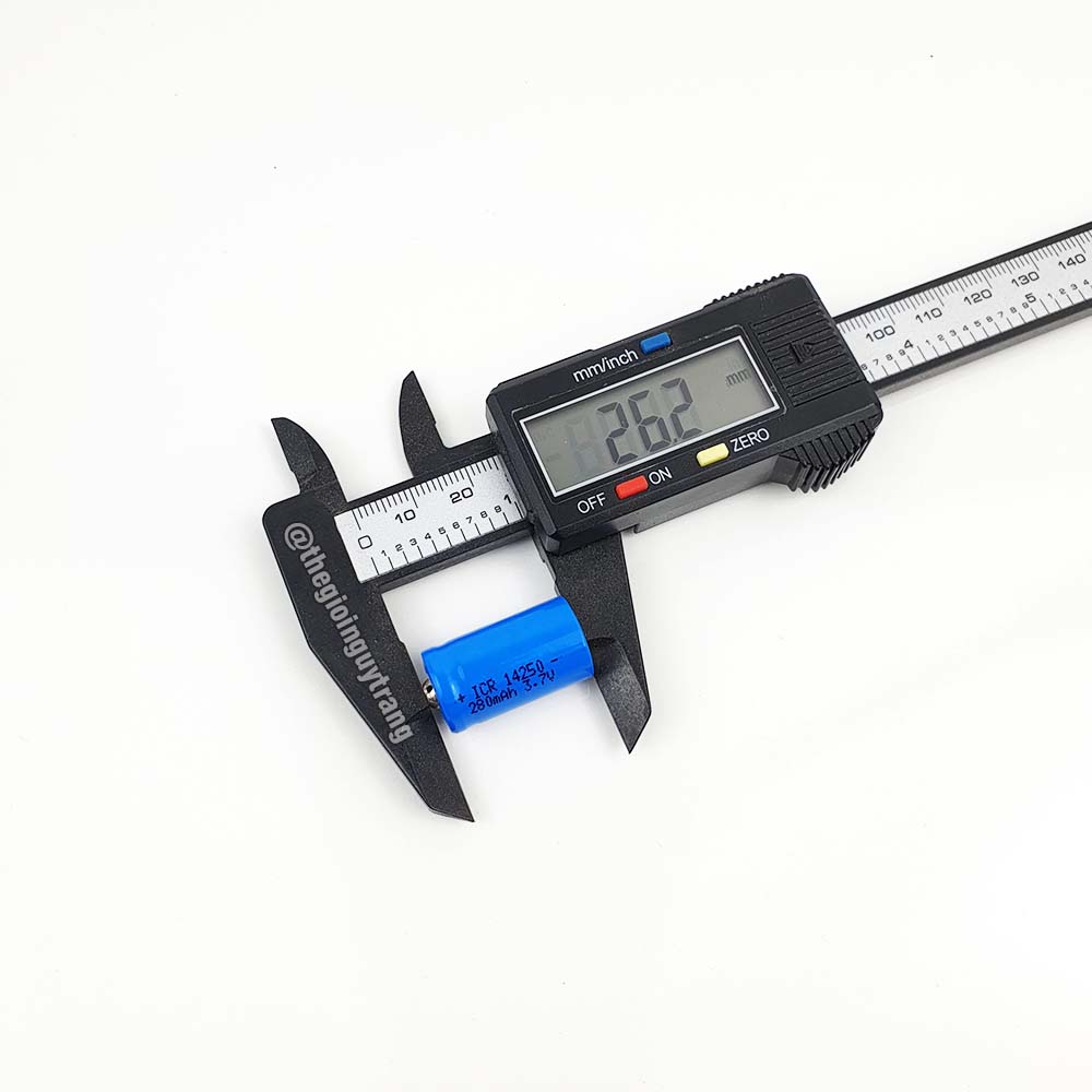 Pin sạc ICR 14250 280mAh 3.7V