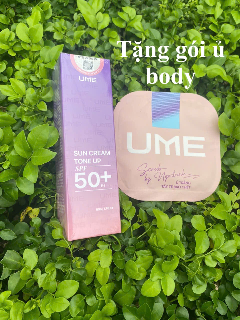[Giao Hỏa tốc] Kem chống nắng nâng tông UME, kem chống nắng cho mặt SPF 50+ hỗ trợ dưỡng trắng da, giúp cấp ẩm da mềm mịn đều màu 50g
