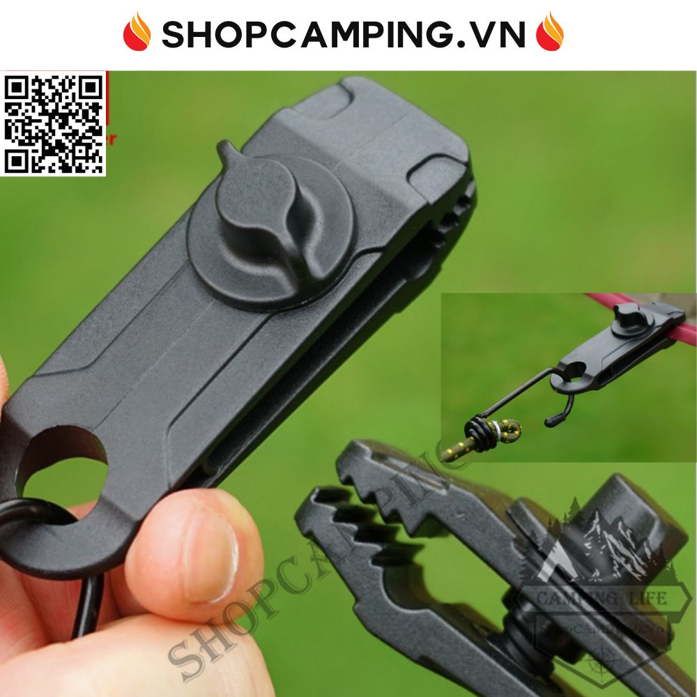 Kẹp nhựa ABS giữ tấm bạt lều cắm trại, kẹp cố định tăng lều bạt dã ngoại, phượt Camping VietNam