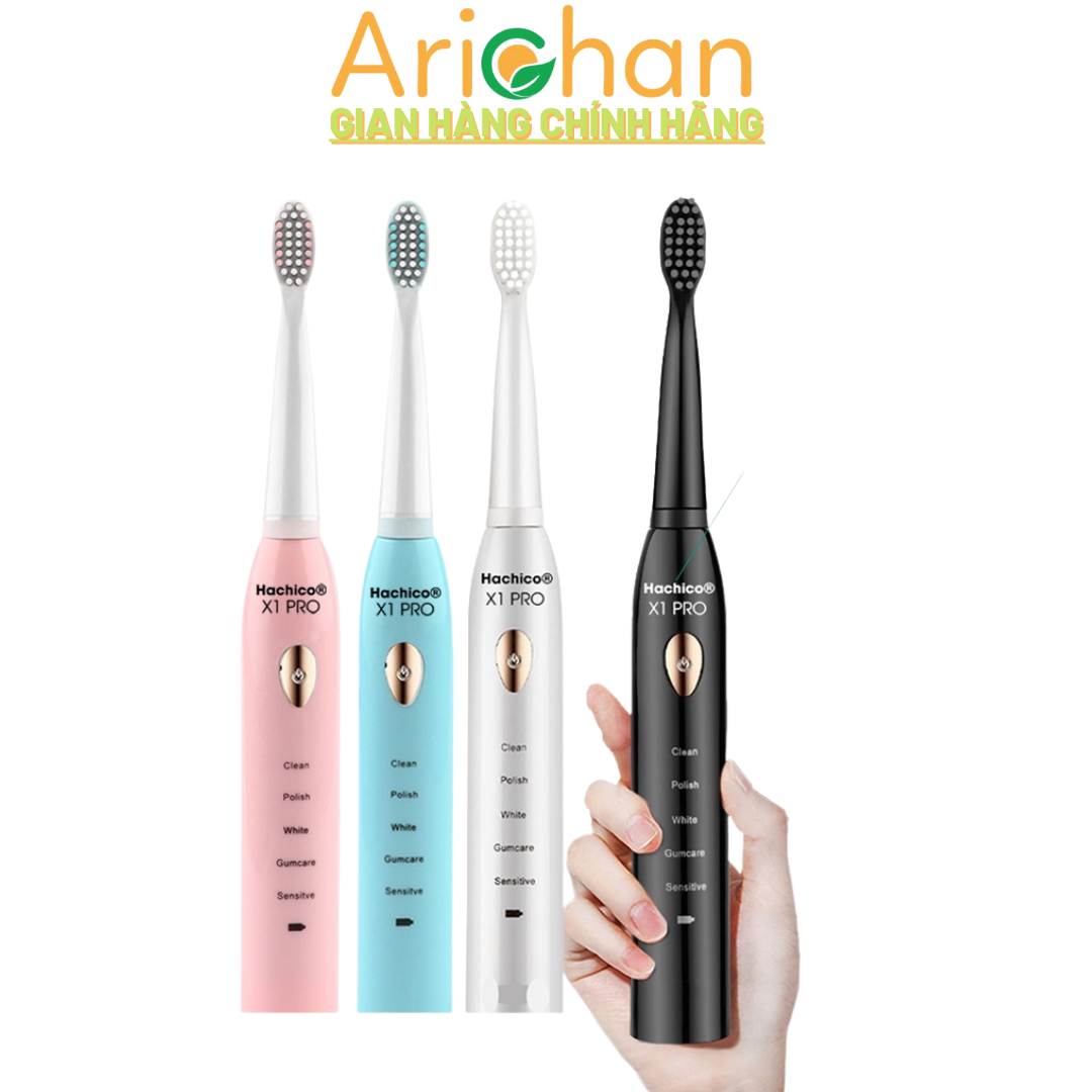 Bàn chải điện, bàn chải đánh răng điện, bàn chải răng chạy bằng điện sạc pin sonic 5 chế độ đánh răng thông minh, 4 đầu bàn chải thay thế, giúp vệ sinh răng miệng hiệu quả, bảo hành 12 tháng