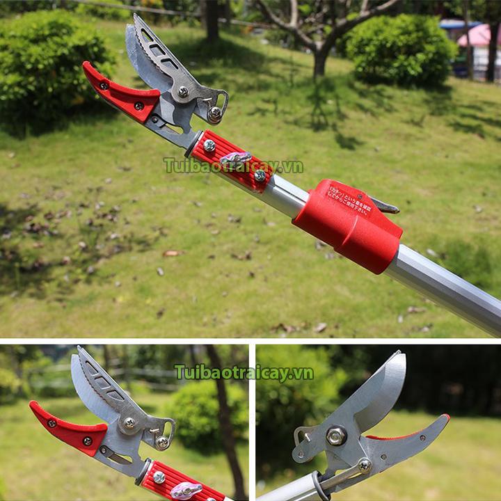 Kéo cắt cành hái quả trên cao 3m (3in1)