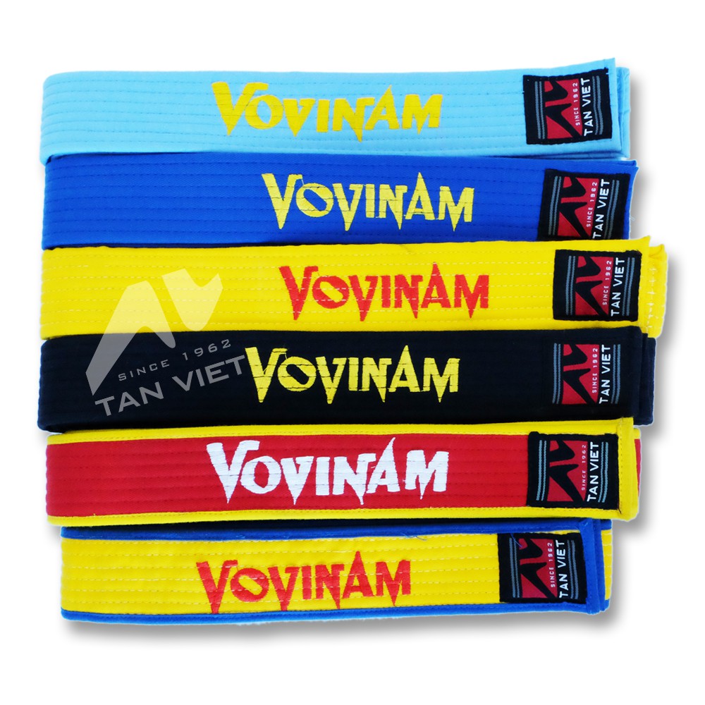 Đai màu Vovinam phong trào đủ loại màu