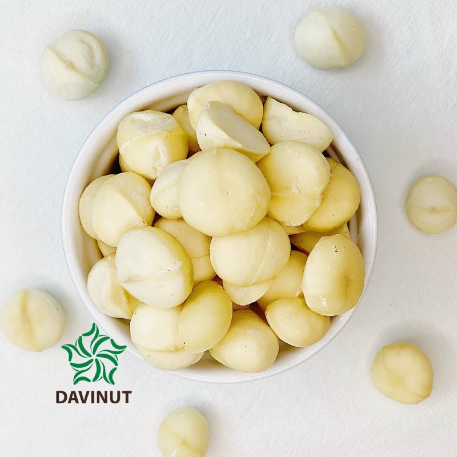 Nhân hạt macca nứt vỏ Davinut Daklak, mắc ca sấy giá rẻ tách vỏ bóc sẵn giảm cân, dinh dưỡng tốt cho bà bầu