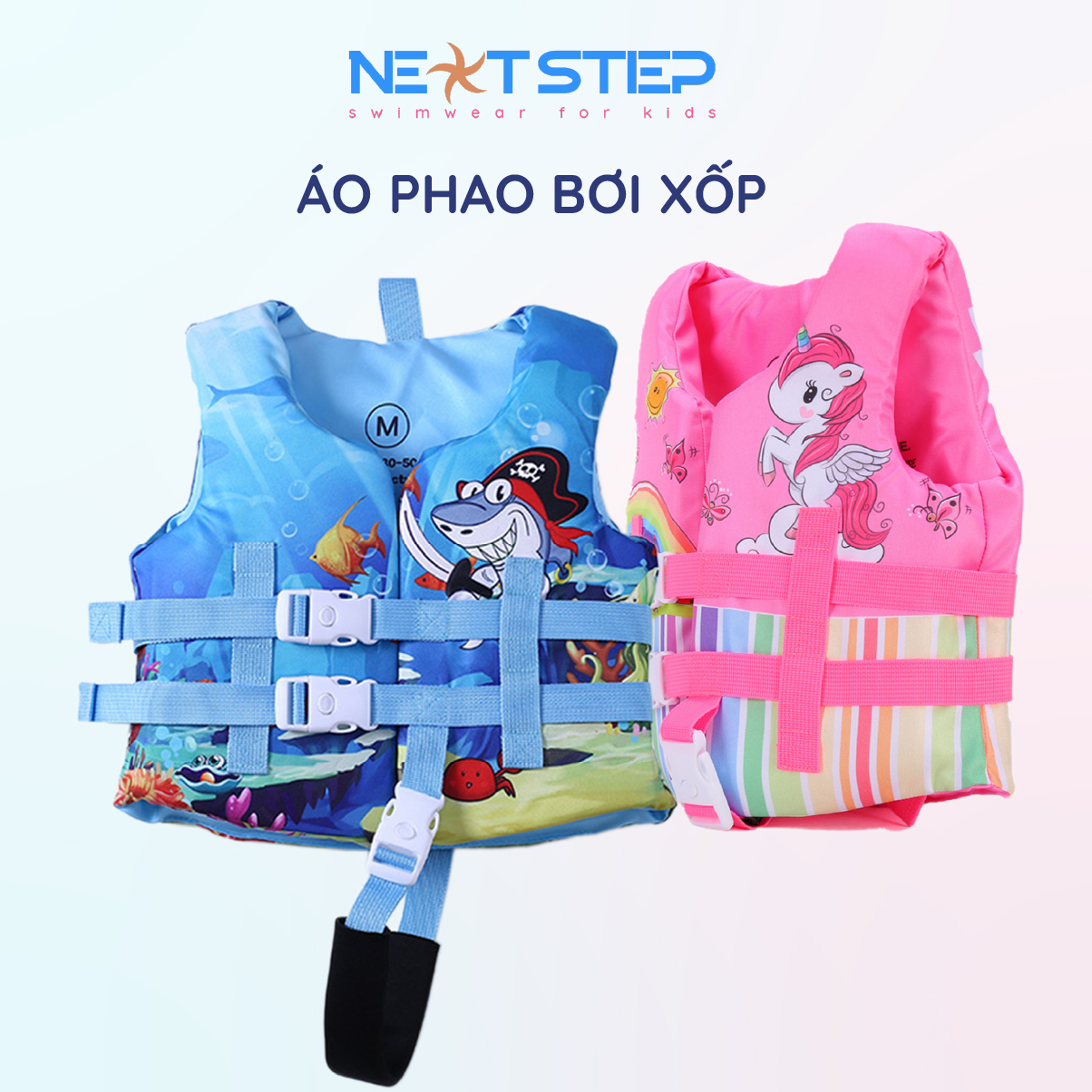 Áo phao bơi trẻ em, thể thao dưới nước, khuyên dùng bởi các huấn luyện viên bơi lội, cho bé từ 12kg đến 23kg