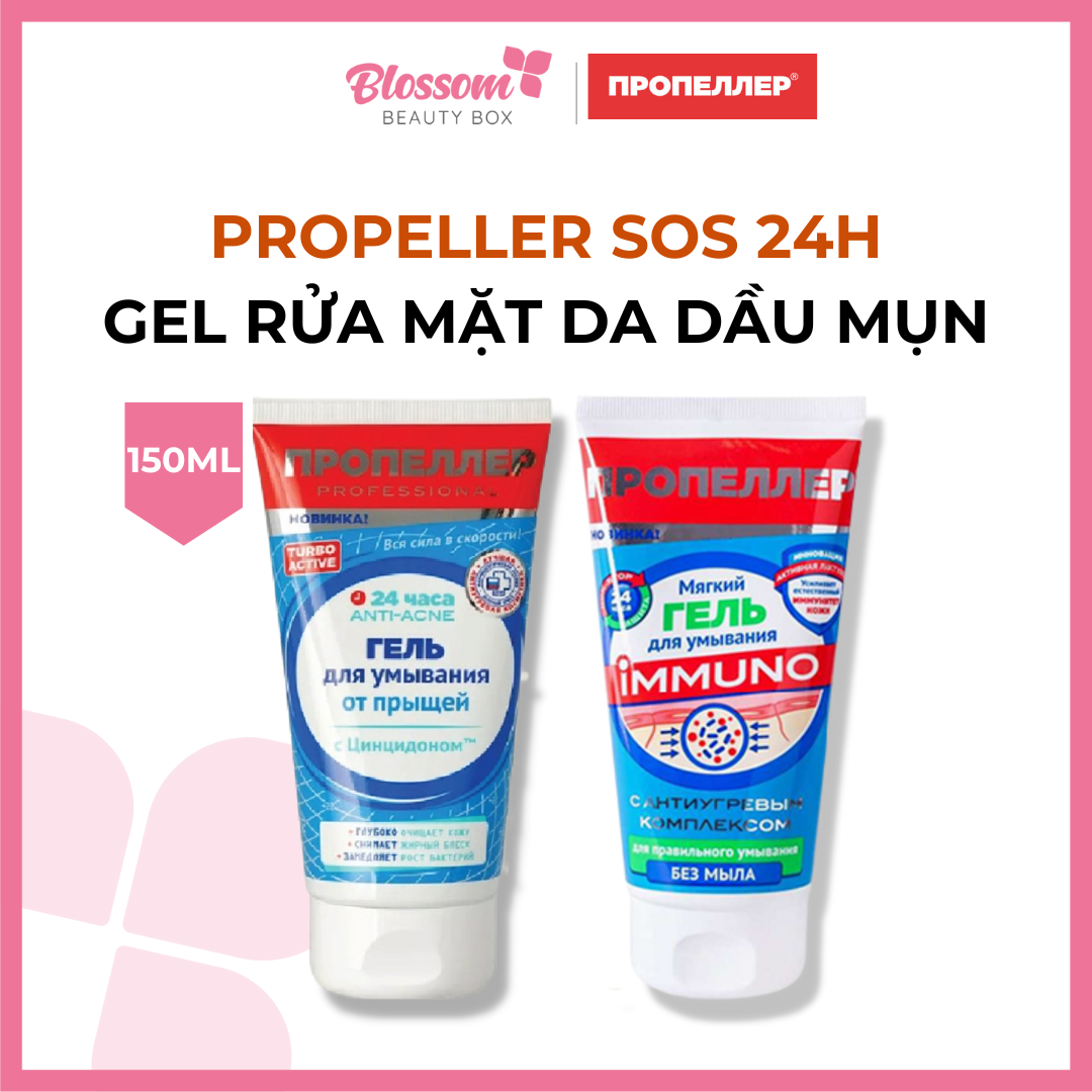 Sữa Rửa Mặt Gel Propeller Hỗ Trợ Giảm Mụn Sos