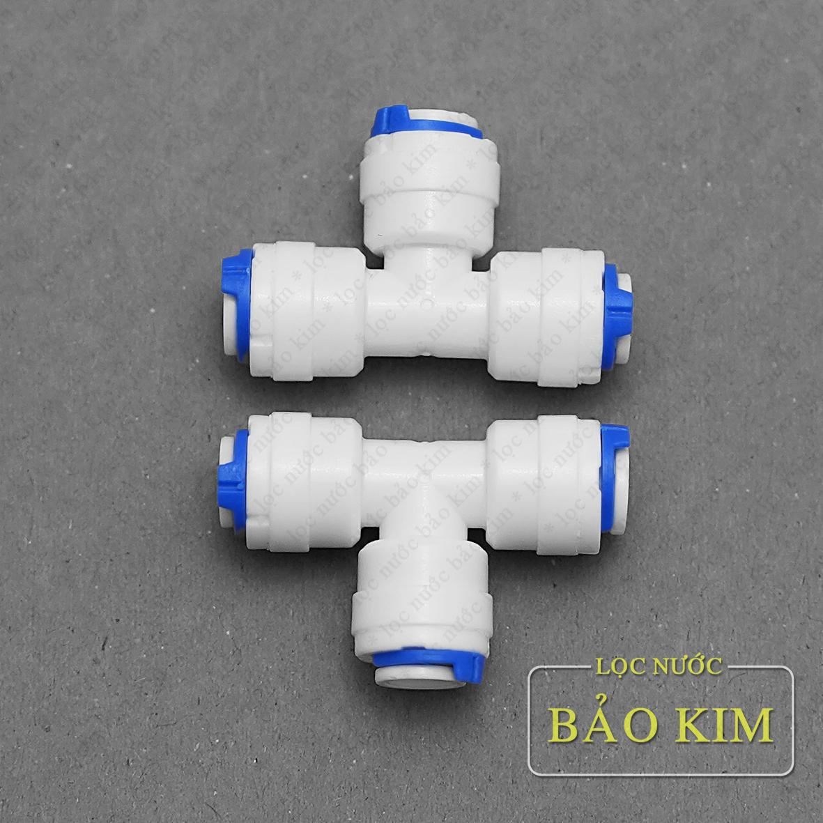 Tê chia ba dây 10 nối nhanh dùng trong máy lọc nước