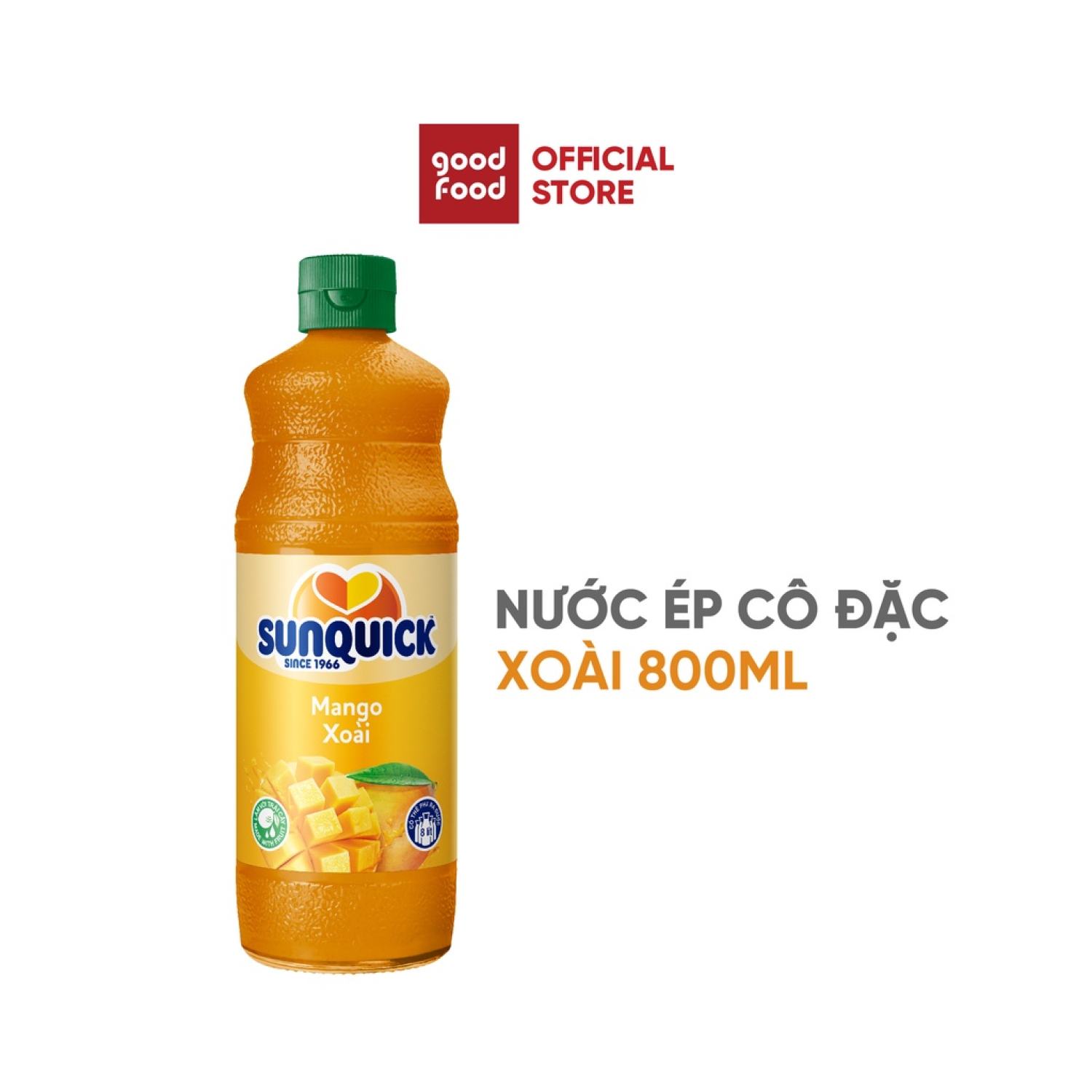 Nước ép xoài Sunquick Mango Juice 800ml đẹp da tốt cho sức khỏe