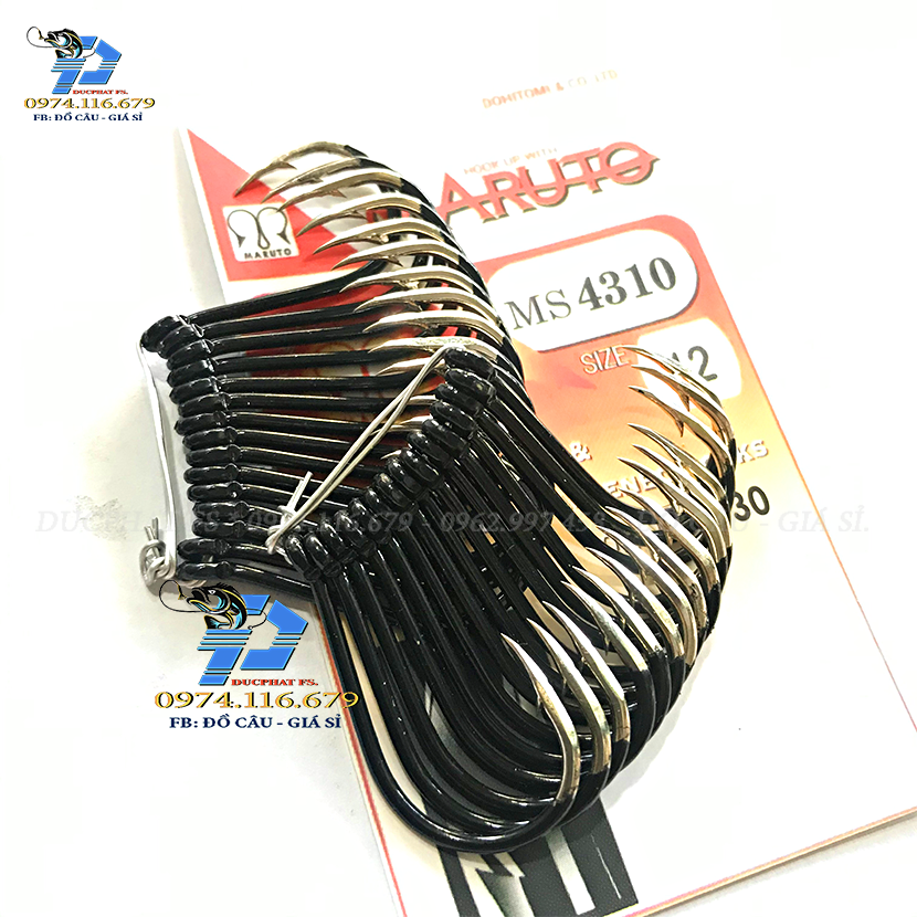 Lưỡi câu cá tra maruto đen SỐ 12