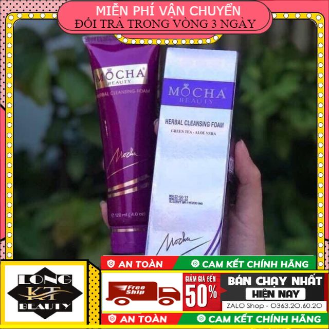[Chính hãng - Mỹ Phẩm Mocha Beauty] Sữa rửa mặt tinh chất trà xanh nha đam Mocha 120ml