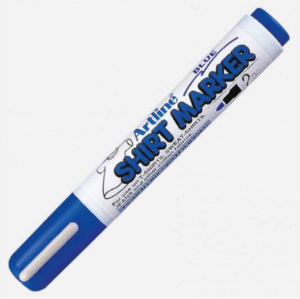 Bút vẽ lên áo artline ekt-2 shirt marker – japan / bút vẽ lên vải artline ekt-2 màu xanh dương - blue