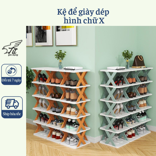 Kệ để giày dép 5 tầng, kệ giày thông minh gấp gọn tiện ích có thể để đồ trang trí