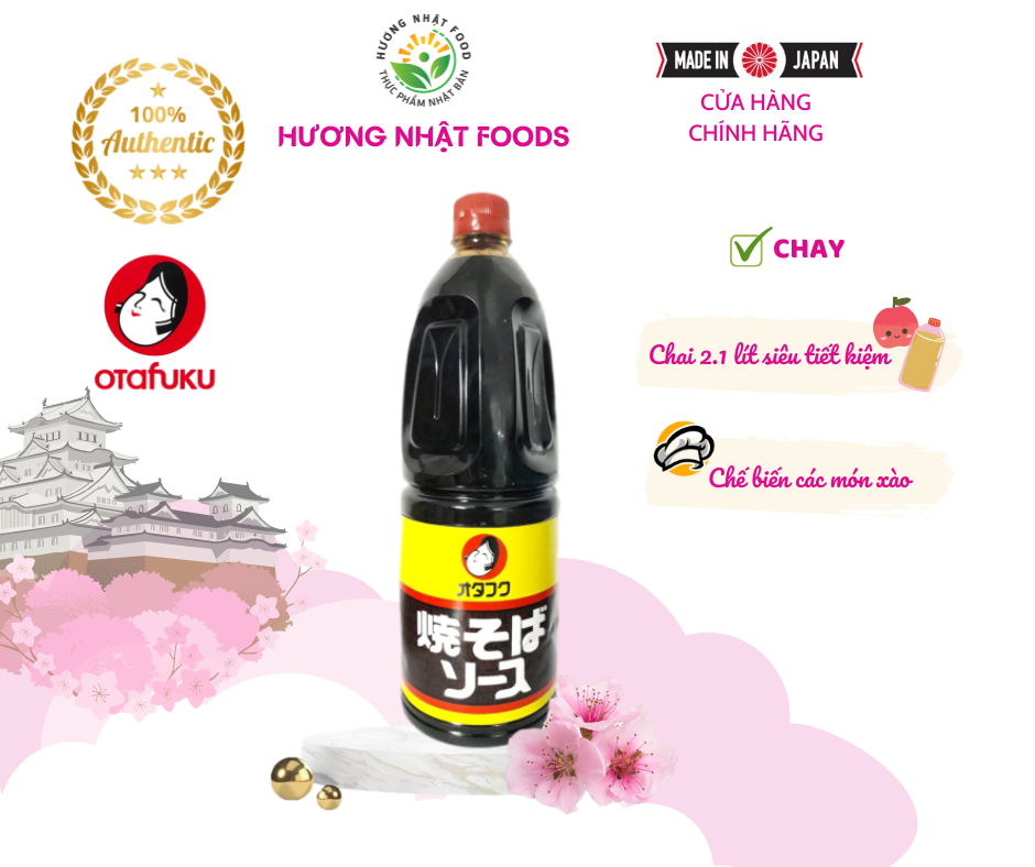 [Chai 2.2 Lít  Siêu Tiết Kiệm] Nước Sốt Mì YAKISOBA SAUCE Nhật Bản 500G