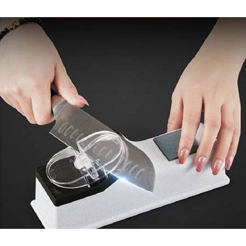 Máy mài dao kéo điện tự động mẫu mới nhất , máy mài dao đa năng. máy mài dao tự động 21.5x6.5x6.5cm - máy mài dao sharp - có thể mài dao kéo tua vít kiềm.