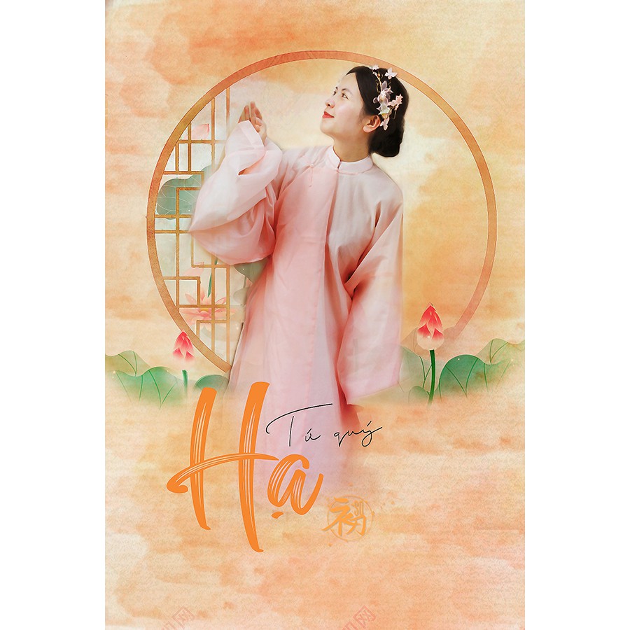 Áo tấc hồng đào dành cho nữ