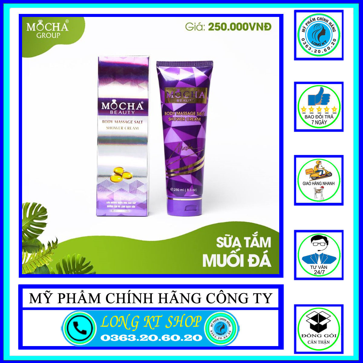 [Mocha beauty] Sữa tắm muối đá Hymalaya Mocha