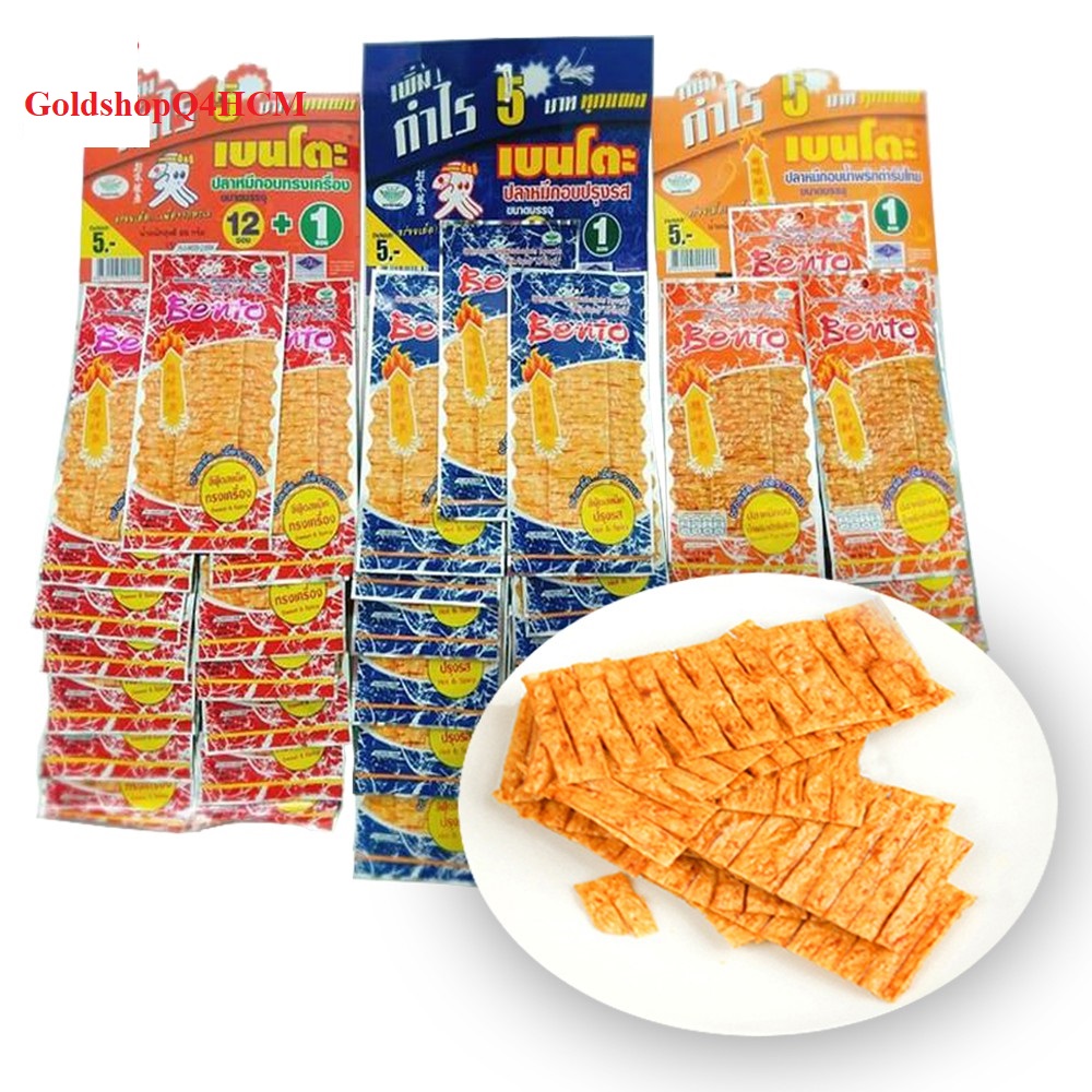 (HCM) Mực Bento dây 13 gói Thái Lan HSD 3/2024