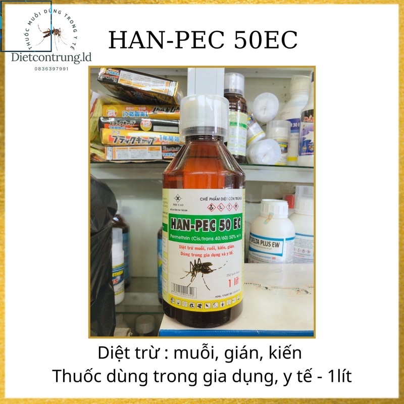 Thuốc diệt muỗi han - pec 50ec - diệt các lại côn trùng, muỗi gây bệnh .