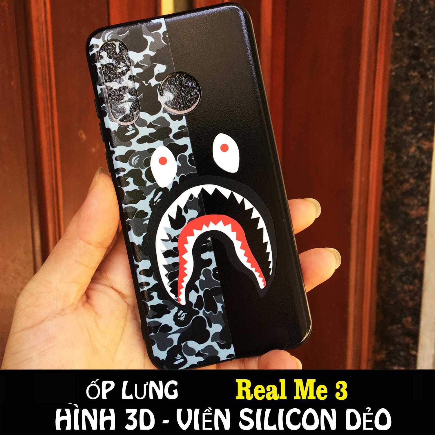 [12 MẪU] ỐP LƯNG HÌNH BAPE 3D OPPO REALME 3