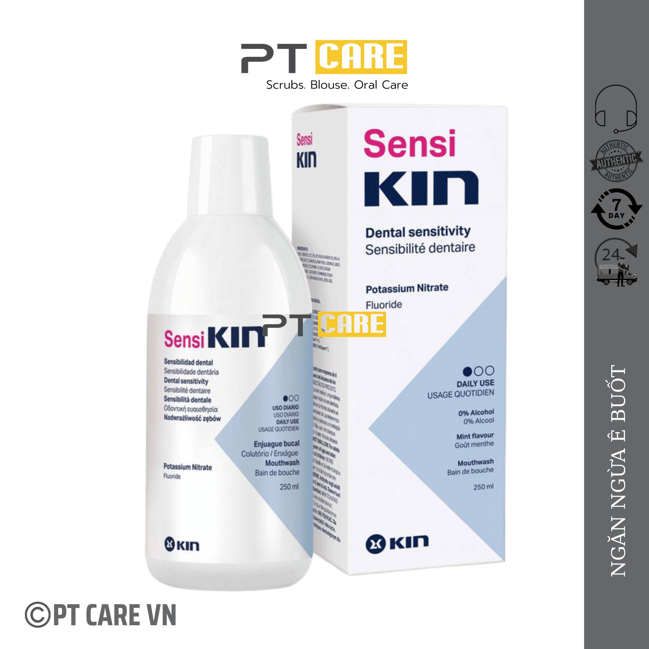 Pt care vn| nước súc miệng sensikin 250ml ngăn ngừa ê buốt sensi kin