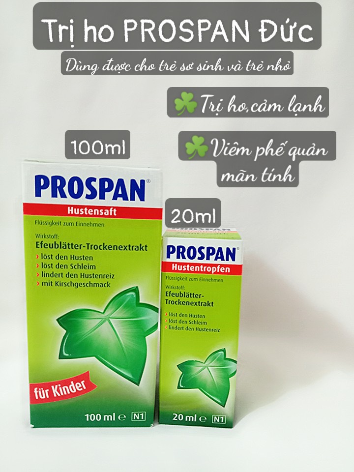 Trị ho prospan #đức thần thánh‼️
