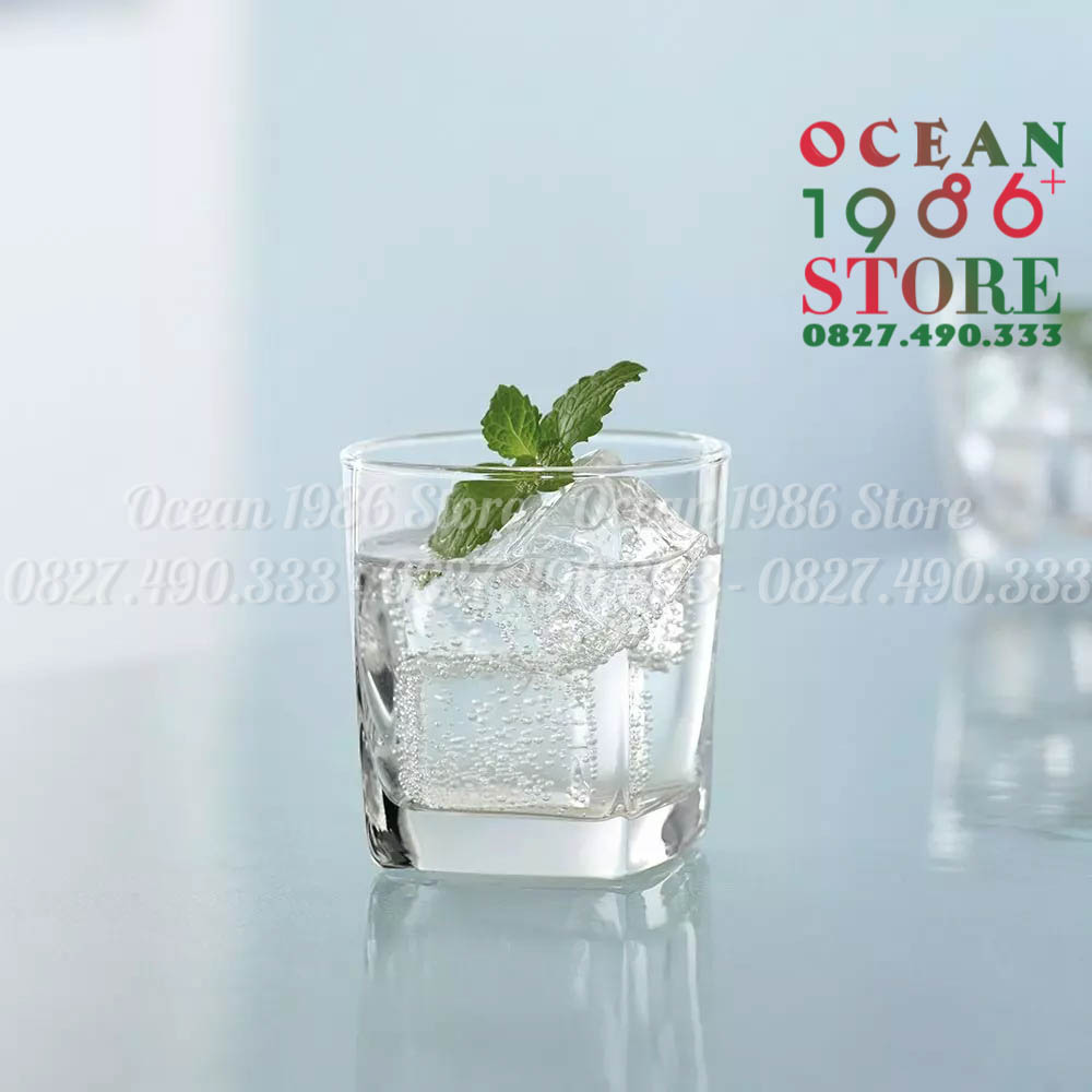 Bộ 6 Cốc Thủy Tinh Lùn Plaza Ocean Cỡ nhỏ - B11007 - 195ml