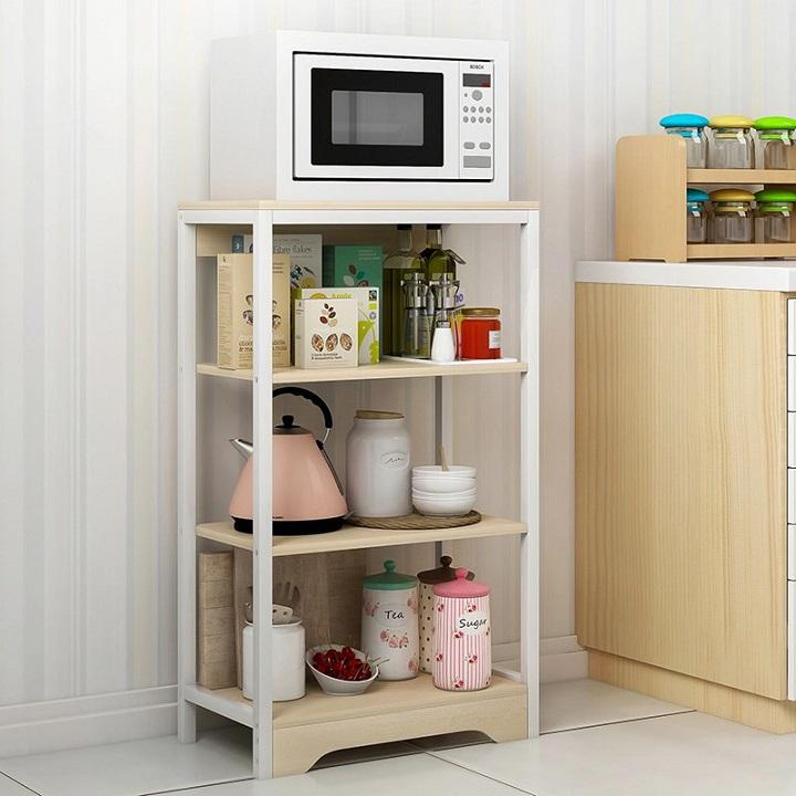 Kệ để đồ đa năng 4 tầng 60x35x101cm, kệ lò vi sóng 4 tầng