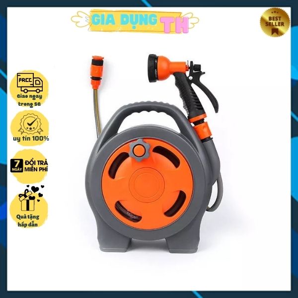 Bộ vòi rửa xe tưới cây thu cuộn ống nước 12m - vòi rửa xe tại nhà - vòi tưới nước cây thu cuộn dễ dàng - bộ máy, vòi rửa xe tưới nước cho cây, xịt rửa làm sạch nhà cửa