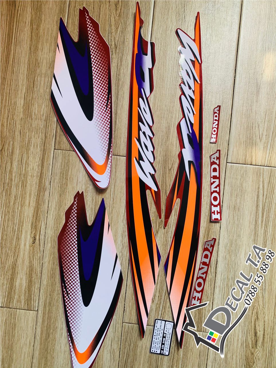 (Giá sỉ) Tem HONDA WAVE ALPHA 2002 màu đỏ đô lóc đen chất lượng cao, không bay màu