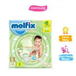 Bỉm tã dán Molfix thiên nhiên (L, 9-13kg, 68 miếng) + 8 miếng