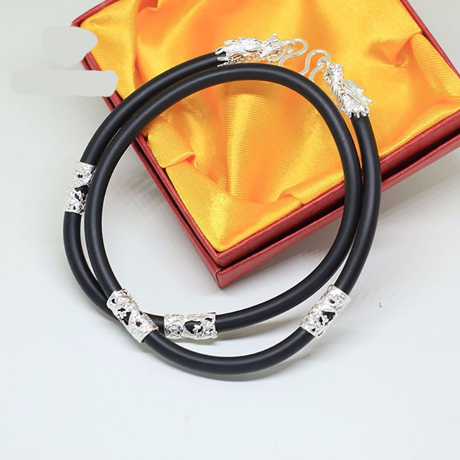 Dây chuyền cao su bọc 6 đầu vàng 24k