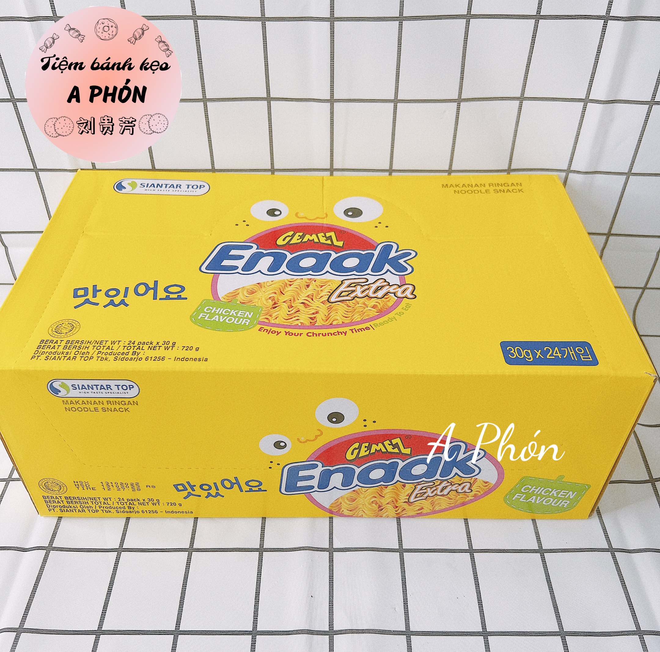 Gemez Enaak Extra - Snack mì hương gà