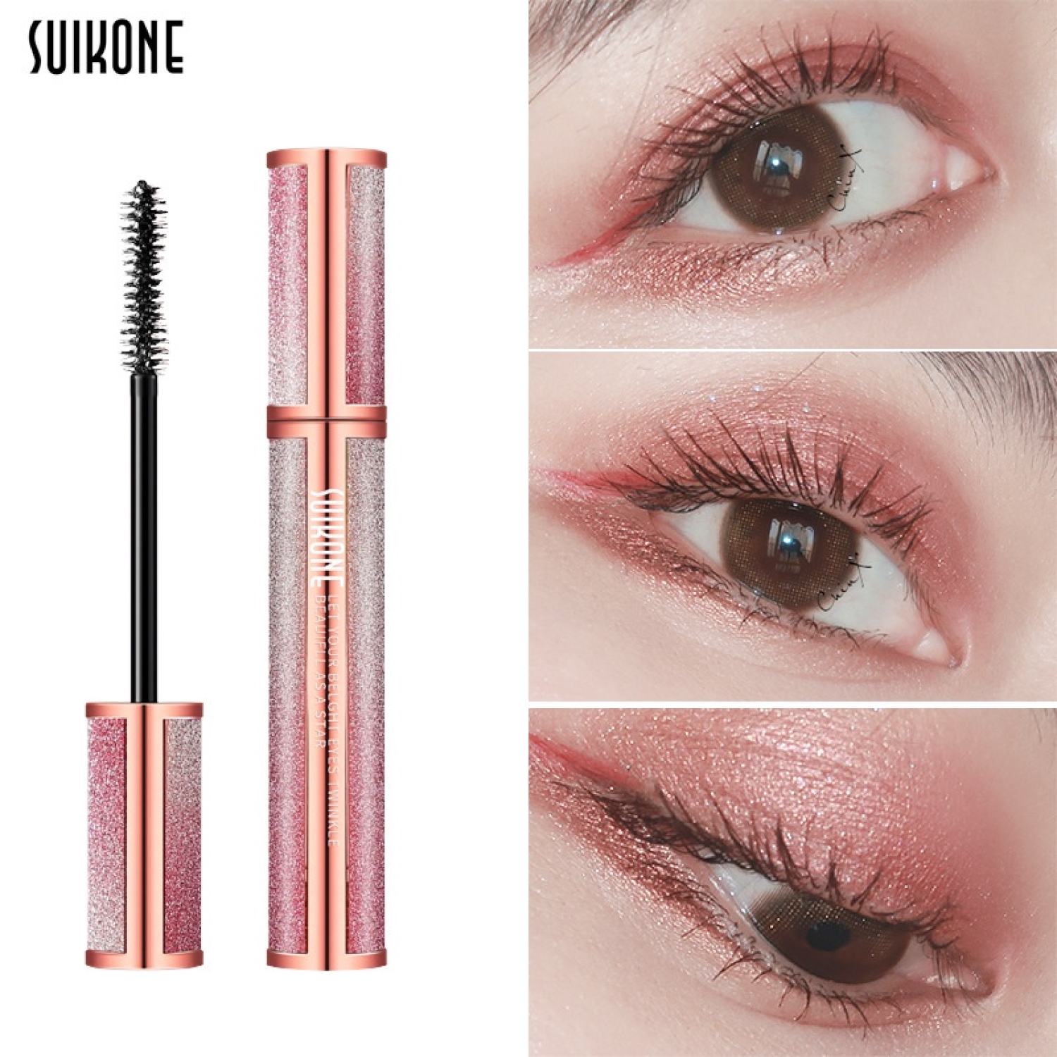 Mascara SUIKORE Chuốt Mi Siêu Mảnh Làm Dài Dày Mi Không Lem Không Trôi Helens Beauty 038
