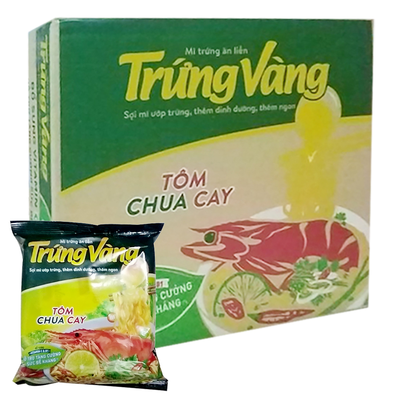 Mì trứng vàng gấu đỏ tôm chua cay, lẩu cá chua cay
